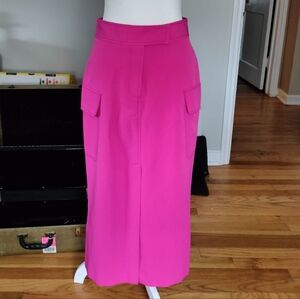Topshop Fuchsia Pencil Skirt